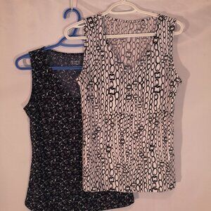 2 - Cleo Ladies V-neck Sleeveless Tank Tops